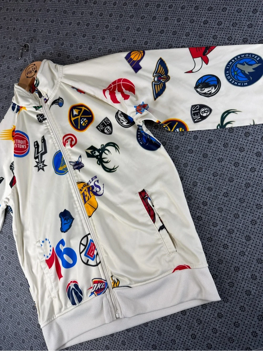NBA Team Logos Lightweight Full Zip Up